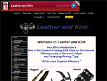 Tablet Screenshot of leatherandkink.com